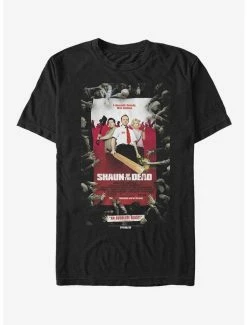 Discount ✔️ Shaun of the Dead Poster T-Shirt 🧨