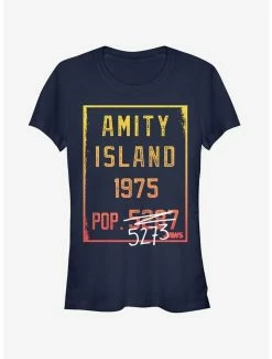 Deals 😉 Amity Island Population 👧 Girls T-Shirt 😍
