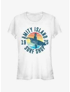 Budget 👏 Retro Amity Island Surf Shop 👧 Girls T-Shirt 🔥