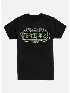Best Pirce 🌟 Beetlejuice Title Black T-Shirt 🔥