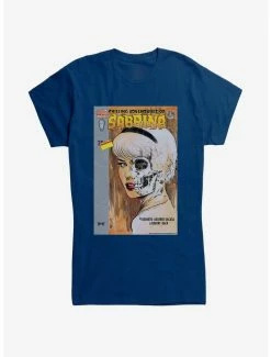 Budget 💯 Chilling Adventures of Sabrina Half Skull Face 👧 Girls T-Shirt 🧨