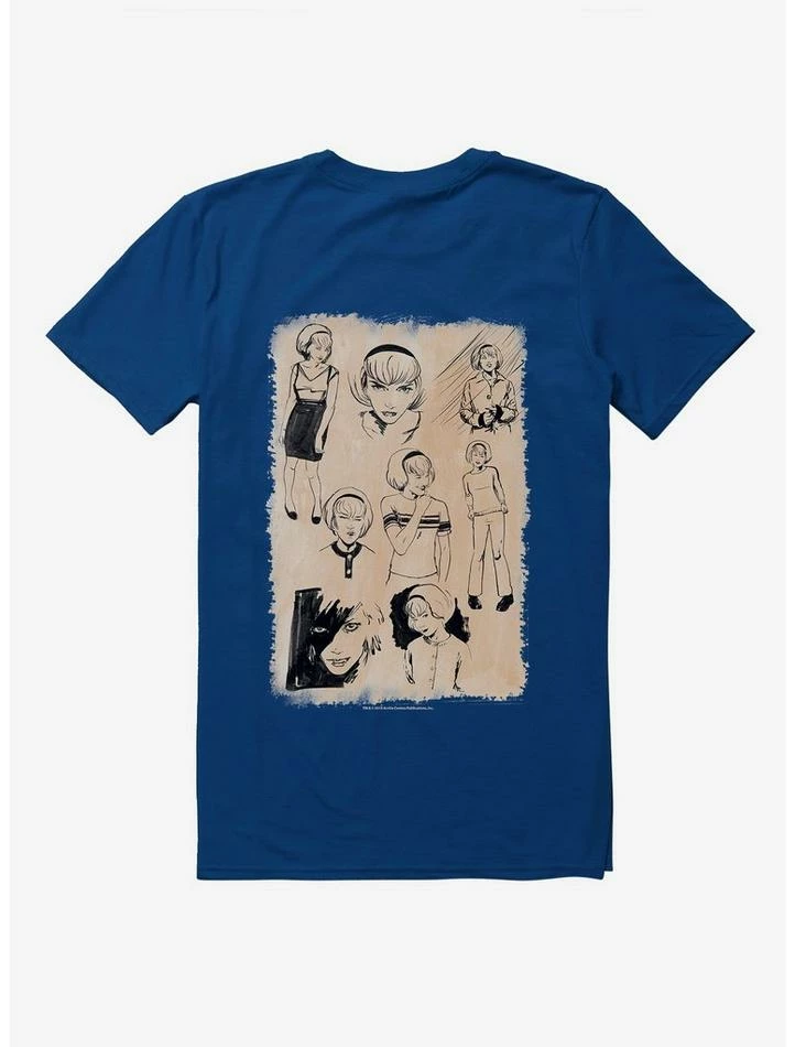 Top 10 π Chilling Adventures Of Sabrina Sketches White T-Shirt β¨ - Image 4