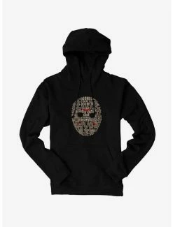 Cheapest 👏 Friday The 13th Mask Word Collage Hoodie 😍