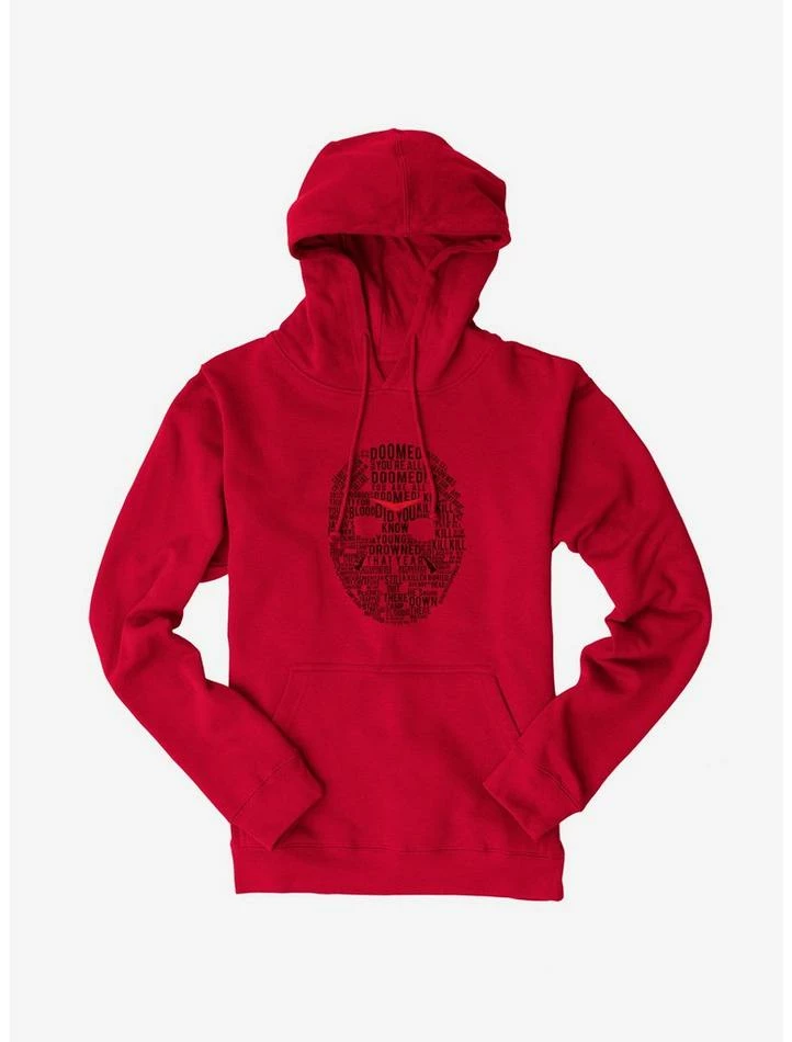 Cheapest π Friday The 13th Mask Word Collage Hoodie π - Image 6