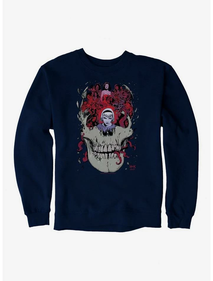 Brand new 𧨠Archie Comics Chilling Adventures of Sabrina Skull Sweatshirt π - Image 4