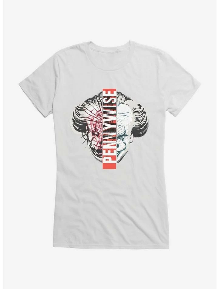 Cheap βοΈ IT Chapter Two Pennywise Split Face π§ Girls T-Shirt π₯ - Image 6