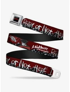 Cheapest 😀 Buckle-Down A Nightmare On Elm Street Ready Or Not Freddy Skulls Seatbelt Belt ⭐