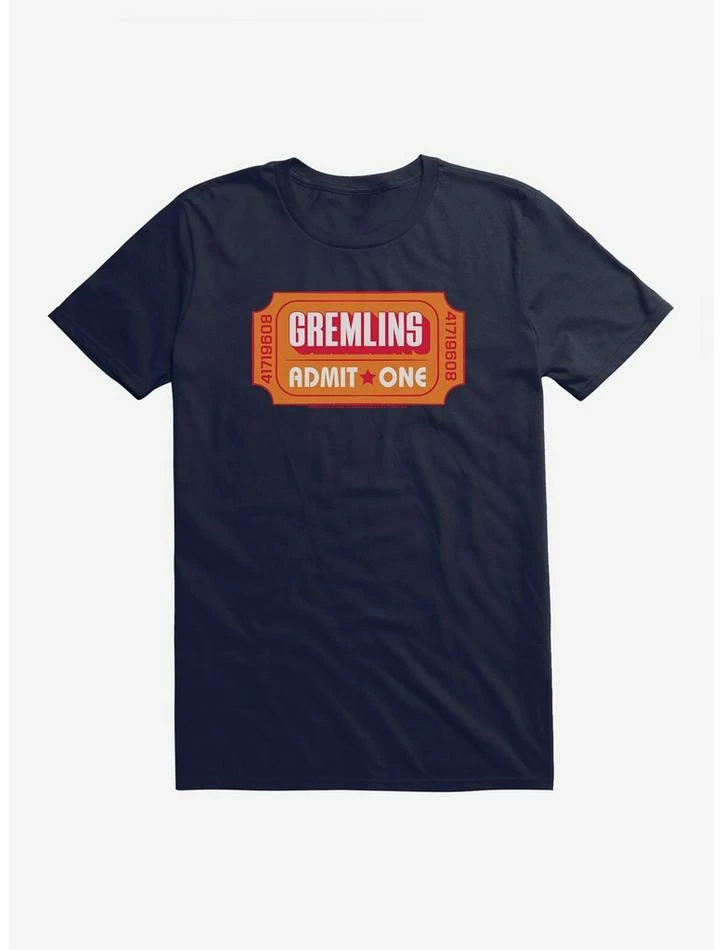 New π Gremlins Movie Ticket Admit One T-Shirt π - Image 3