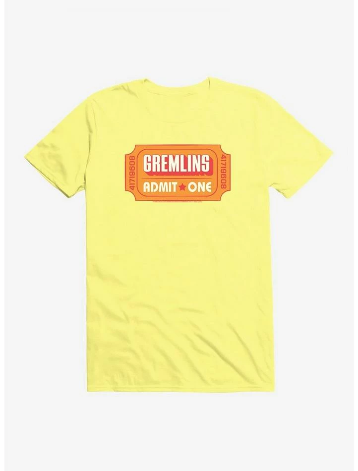 New π Gremlins Movie Ticket Admit One T-Shirt π - Image 5