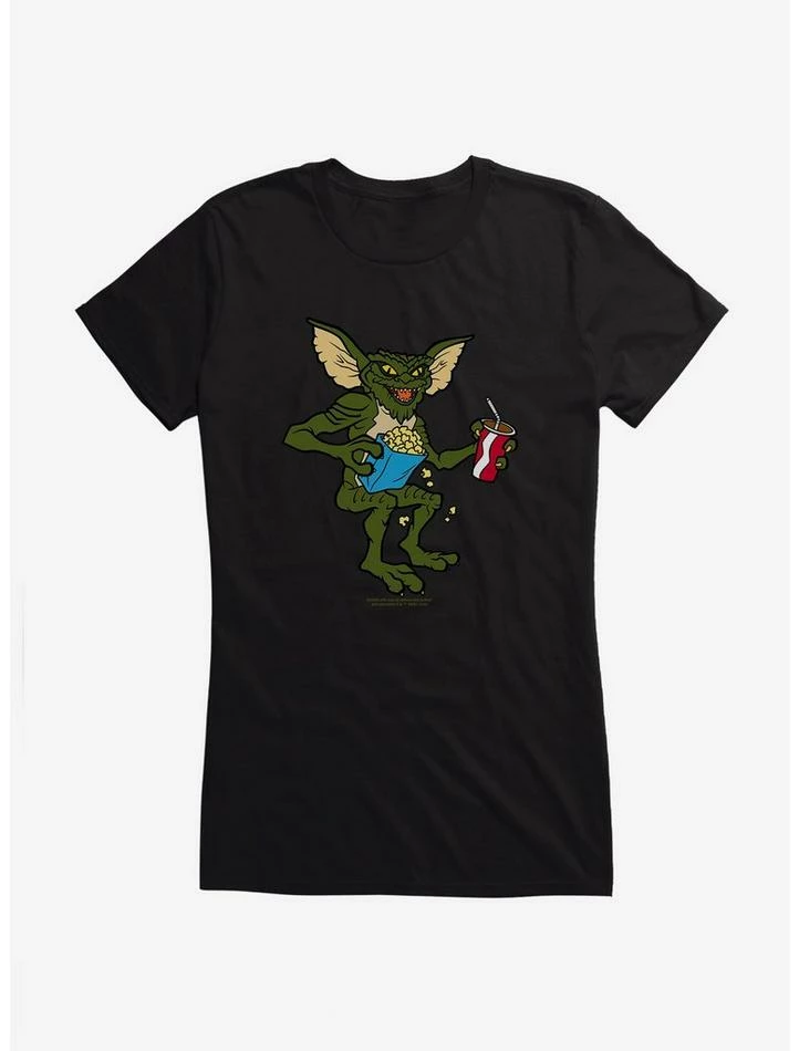 Cheap β€οΈ Gremlins Eating Popcorn π§ Girls T-Shirt π - Image 2