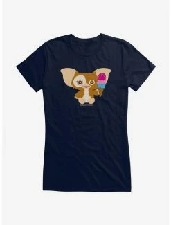 Best deal ✔️ Gremlins Adorable Gizmo Eating Icecream 👧 Girls T-Shirt 💯