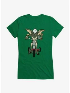 Best Pirce 👍 Gremlins Stripe On Bicycle 👧 Girls T-Shirt 👏
