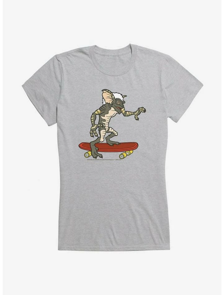 Discount โ Gremlins Stripe Riding Skateboard ๐ง Girls T-Shirt ๐ - Image 3