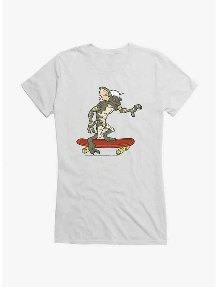 Discount โ Gremlins Stripe Riding Skateboard ๐ง Girls T-Shirt ๐ - Image 6