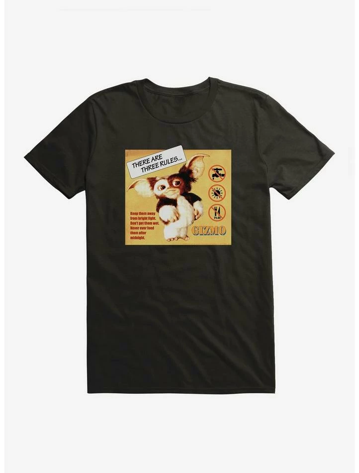 Discount π Gremlins Gizmo Rules T-Shirt π― - Image 2