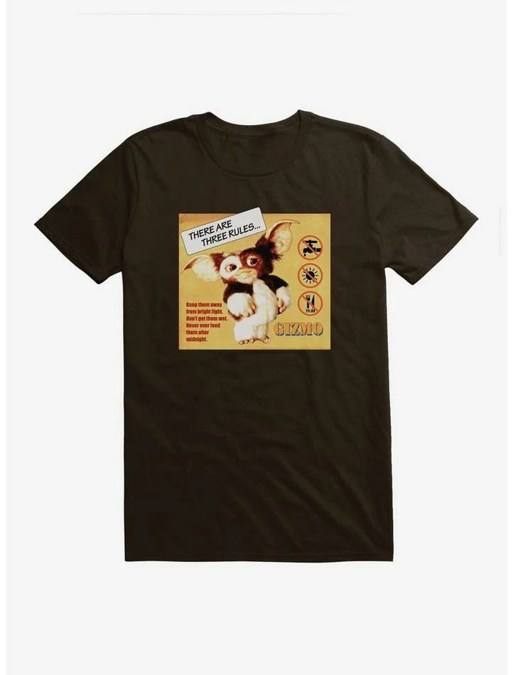 Discount π Gremlins Gizmo Rules T-Shirt π― - Image 3