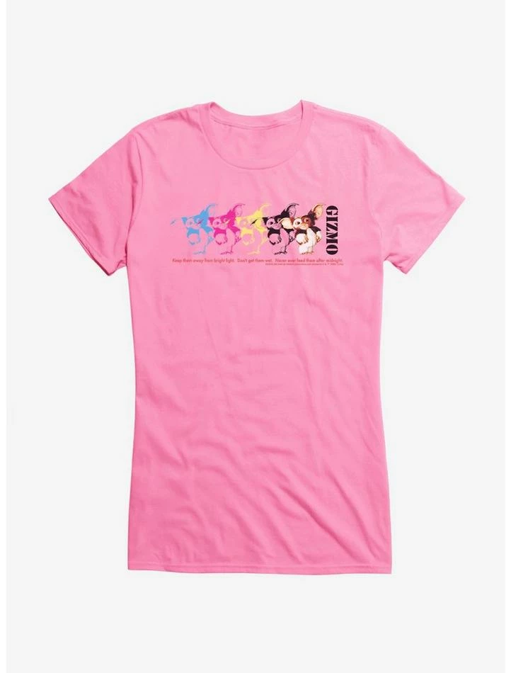 Deals π Gremlins Gizmo Colorful Stamp π§ Girls T-Shirt π - Image 3