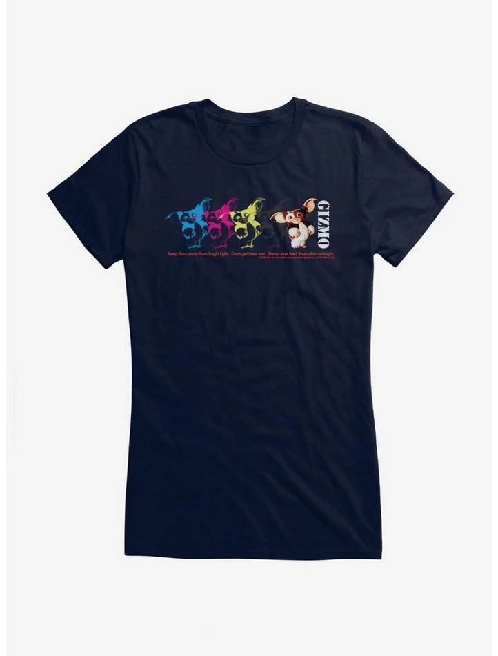 Deals π Gremlins Gizmo Colorful Stamp π§ Girls T-Shirt π - Image 5