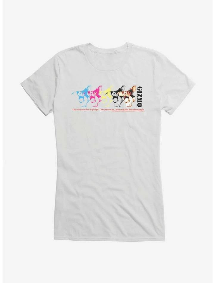 Deals π Gremlins Gizmo Colorful Stamp π§ Girls T-Shirt π - Image 6
