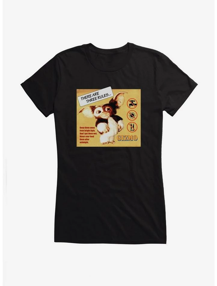 Buy ๐ Gremlins Gizmo Rules ๐ง Girls T-Shirt ๐ฅ - Image 2
