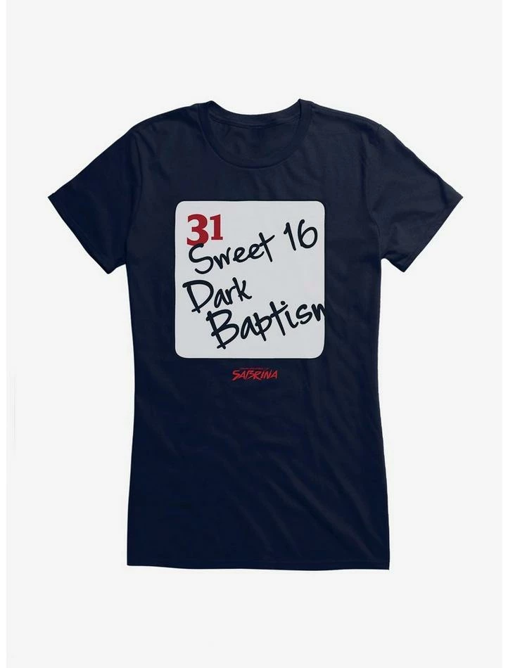 Cheapest π― Chilling Adventures Of Sabrina Dark Baptism Calendar π§ Girls T-Shirt π - Image 4