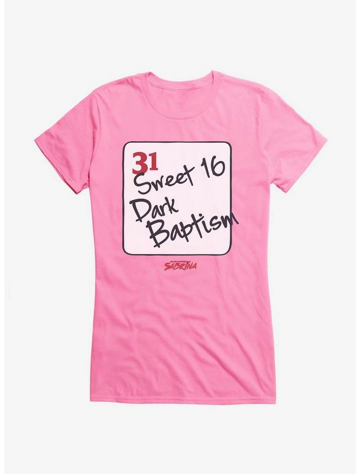 Cheapest π― Chilling Adventures Of Sabrina Dark Baptism Calendar π§ Girls T-Shirt π - Image 5