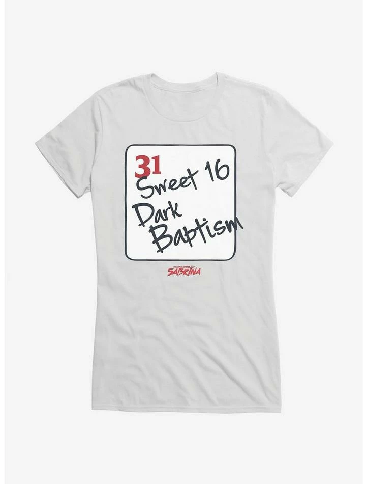 Cheapest π― Chilling Adventures Of Sabrina Dark Baptism Calendar π§ Girls T-Shirt π
