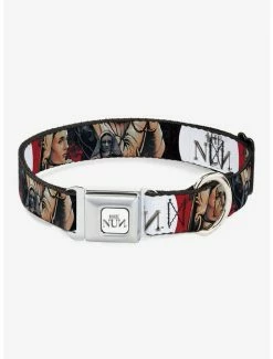 Cheapest 🌟 The Nun Sister Irene Poses Collage Seatbelt Buckle 🐕 Dog Collar 🎁