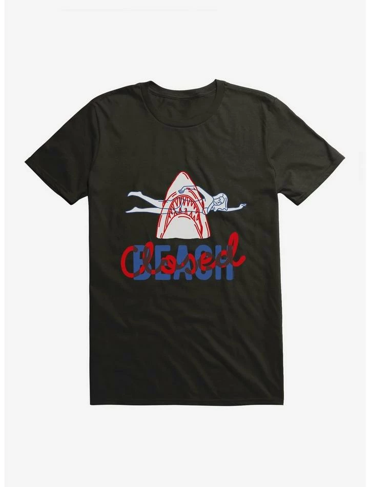 Cheap π― Jaws Beach Closed T-Shirt π - Image 2