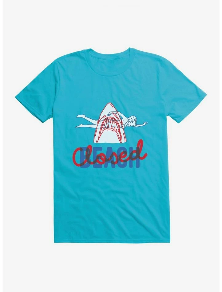 Cheap π― Jaws Beach Closed T-Shirt π - Image 3