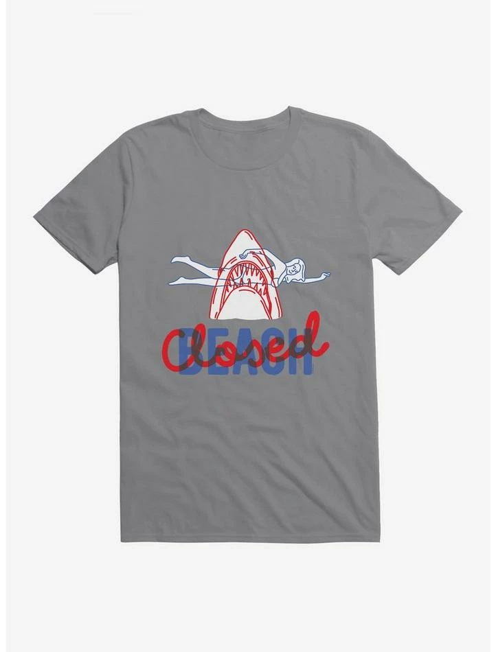 Cheap π― Jaws Beach Closed T-Shirt π - Image 4