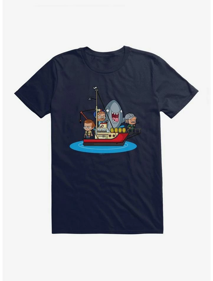 Cheap π Jaws Chibi Boat Attack T-Shirt π₯° - Image 4