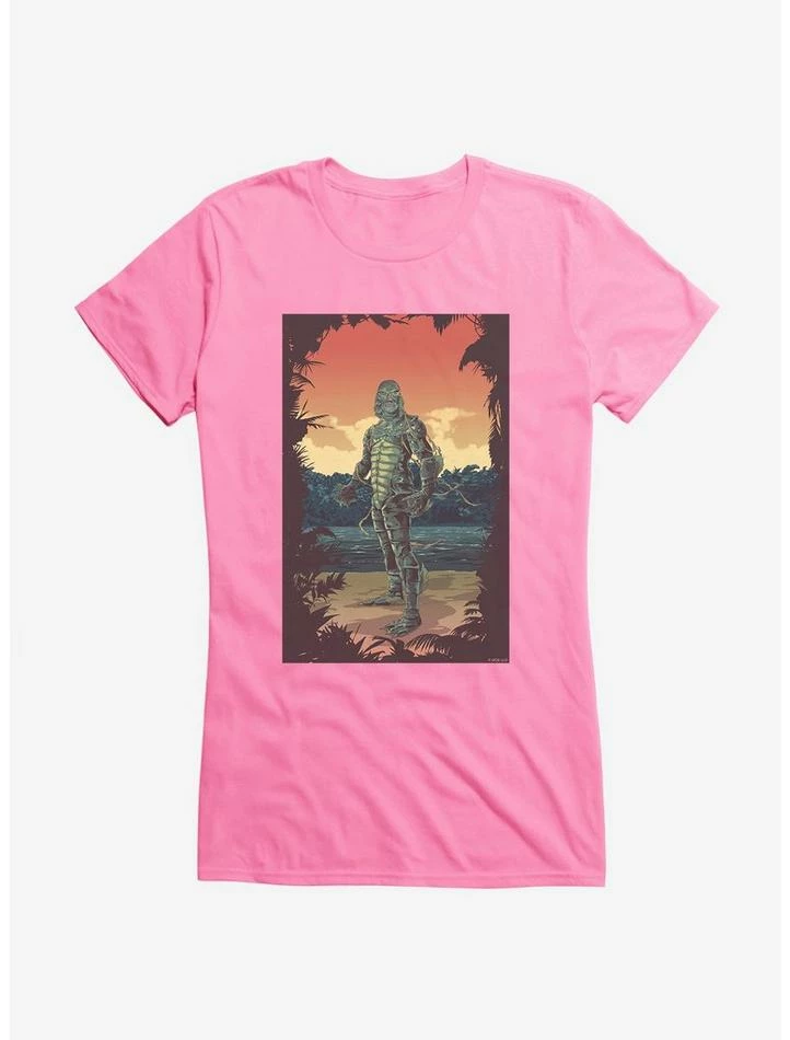 Cheapest π Creature From The Black Lagoon Comic Art Sunset π§ Girls T-Shirt π₯ - Image 5