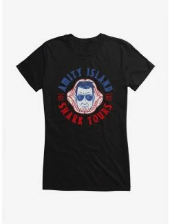 Best Sale 🛒 Jaws Shark Tours 👧 Girls T-Shirt 🎁