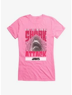 Outlet 😀 Jaws Swimming Alone Stack 👧 Girls T-Shirt ✔️
