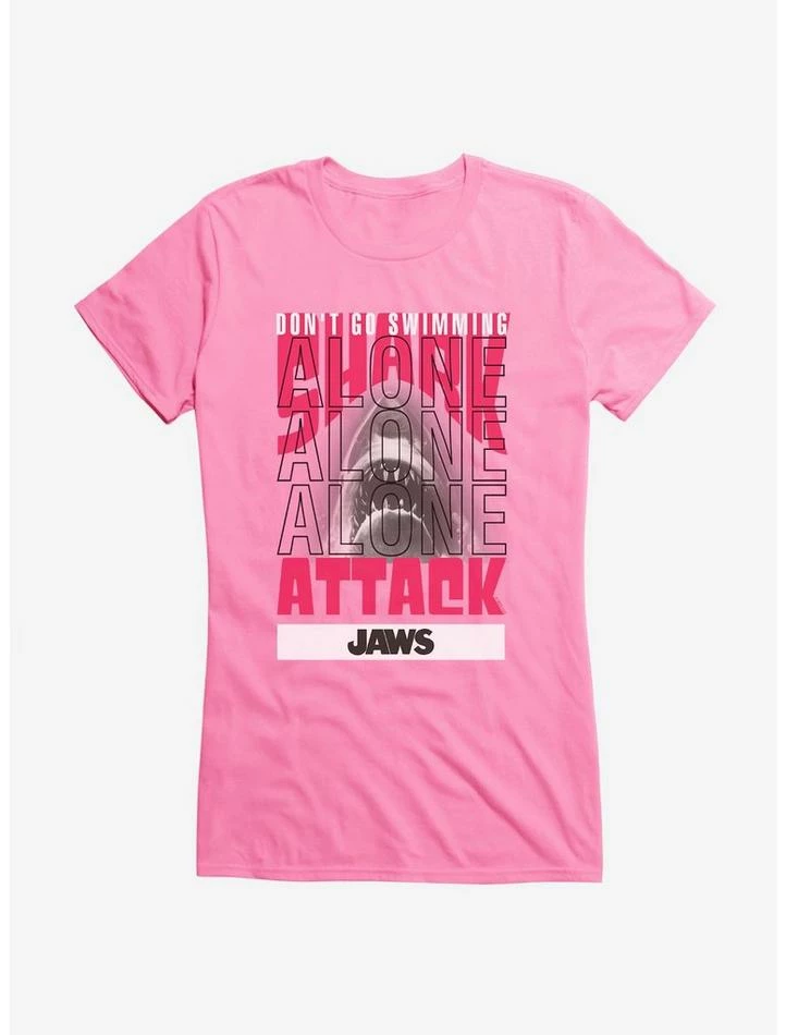 Outlet π Jaws Swimming Alone Stack π§ Girls T-Shirt βοΈ