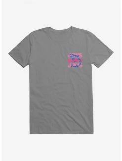Top 10 π Jaws Pink Script Stack T-Shirt π