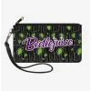 Best deal 🧨 Beetlejuice Roach Skull Doodles Zip Clutch Canvas Wallet 🎁