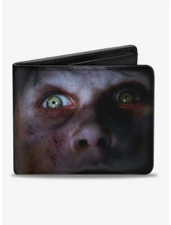 Hot Sale ❤️ The Exorcist Regans Face Close Up Bifold Wallet 🔥