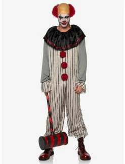 Budget 😉 2 Piece Creepy Clown Costume 🧨