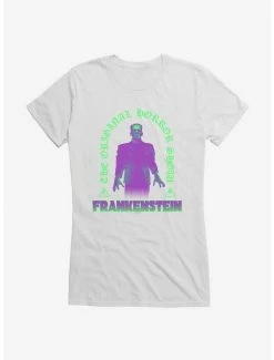 Buy 🌟 Universal Monsters Frankenstein Horror Show 👧 Girls T-Shirt 🔥
