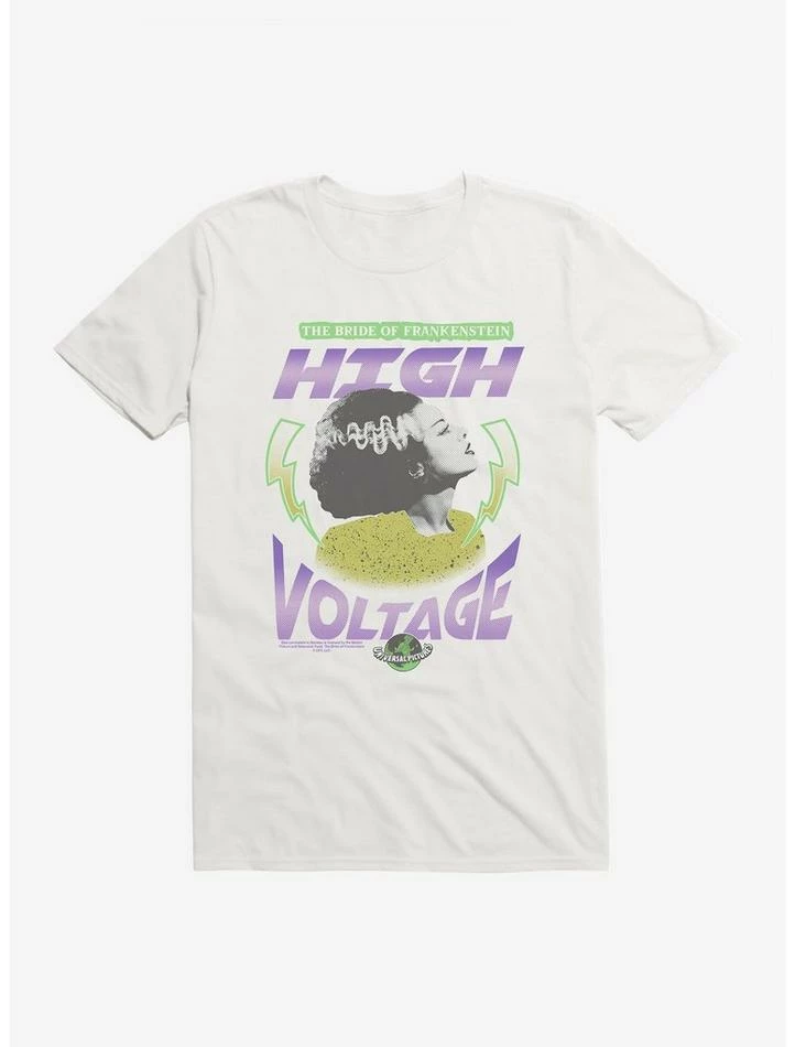 Budget π Universal Monsters Bride Of Frankenstein High Voltage T-Shirt π - Image 3