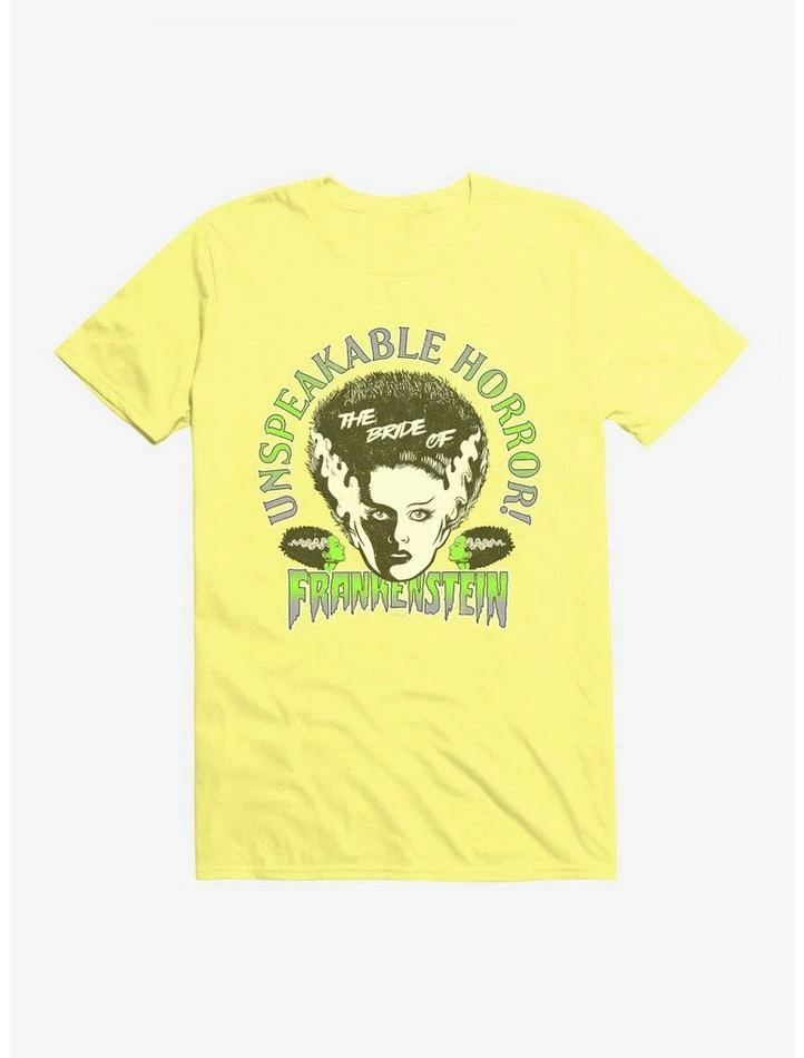 Hot Sale ๐ Universal Monsters Bride Of Frankenstein Unspeakable Horror T-Shirt ๐