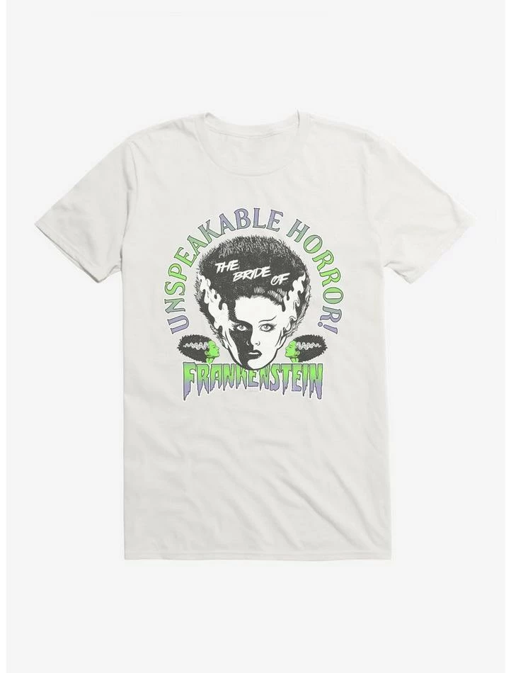 Hot Sale ๐ Universal Monsters Bride Of Frankenstein Unspeakable Horror T-Shirt ๐ - Image 4
