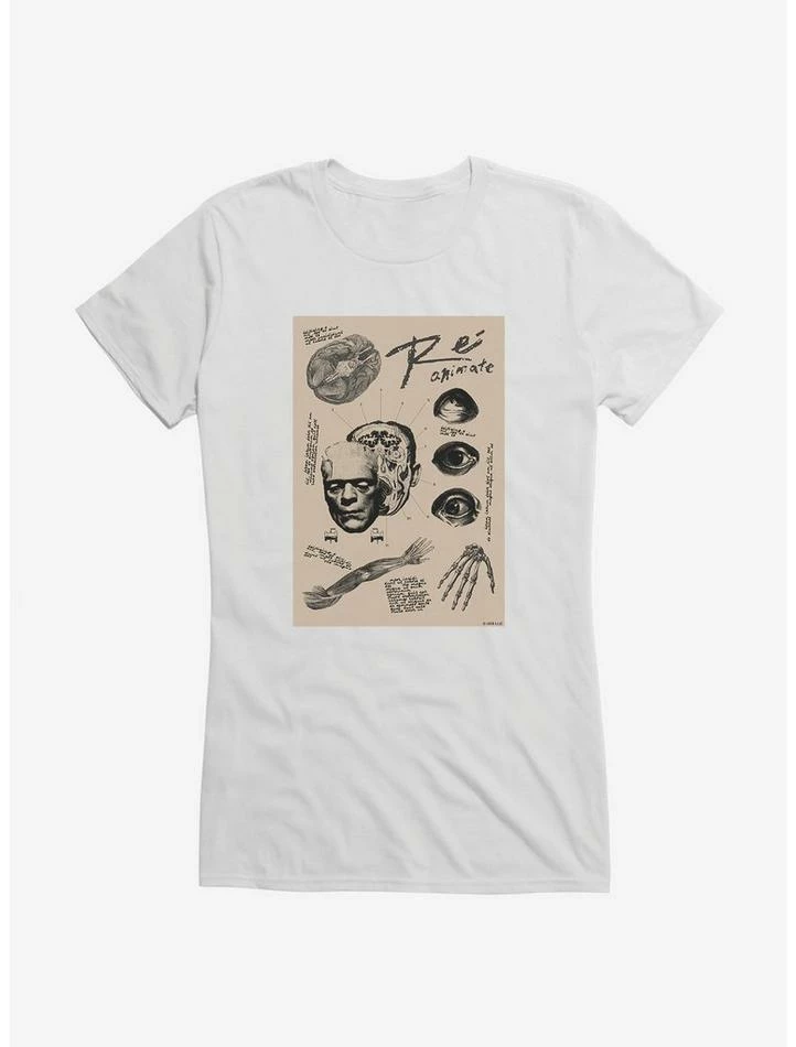 Brand new π Universal Monsters Frankenstein Anatomy π§ Girls T-Shirt π - Image 5