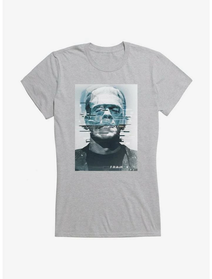 New π Universal Monsters Frankenstein Distorted Face π§ Girls T-Shirt π