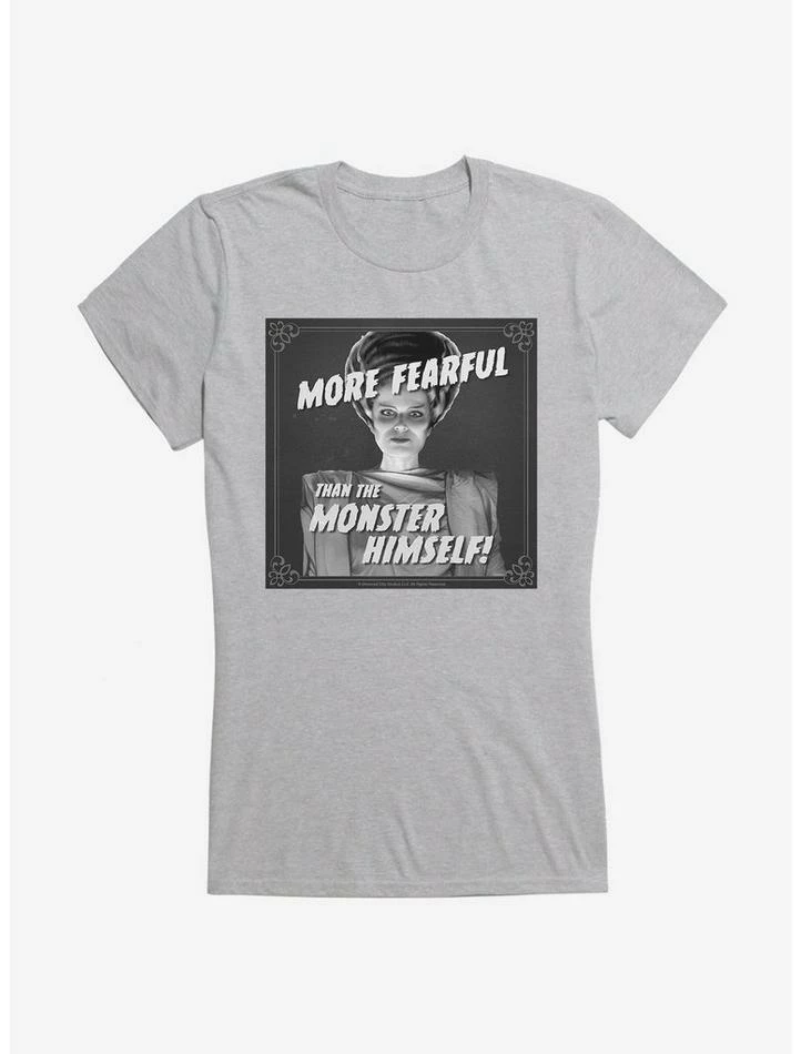Discount π Universal Monsters Bride Of Frankenstein More Fearful π§ Girls T-Shirt π - Image 3