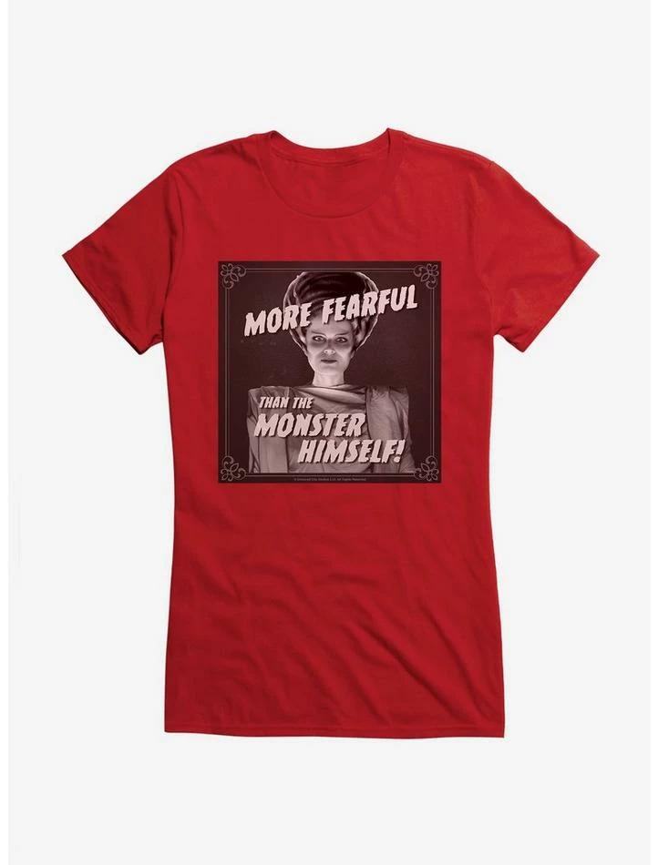 Discount π Universal Monsters Bride Of Frankenstein More Fearful π§ Girls T-Shirt π