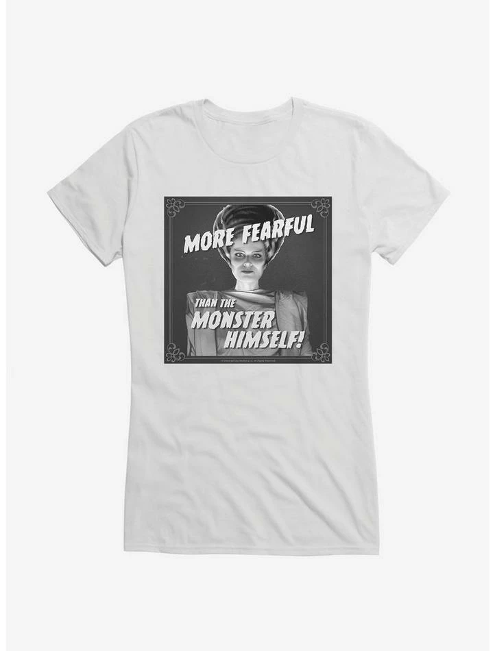 Discount π Universal Monsters Bride Of Frankenstein More Fearful π§ Girls T-Shirt π - Image 6