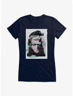 Buy ❤️ Universal Monsters Frankenstein Distorted Portrait 👧 Girls T-Shirt ✨